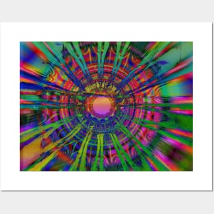 Hippie Rainbow Fun Art Design Posters and Art